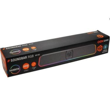 Imagem de Caixa de Som Soundbar RGB Preto OEX SP107