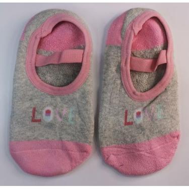 Imagem de Meia Sapatilha Pilates Infantil menina com Estampas Antiderrapante - s