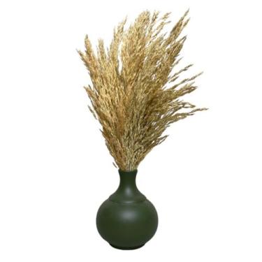 Imagem de Arranjo De Flor Seca Natural Vaso Cerâmica Pequeno - Floralis, Verde I
