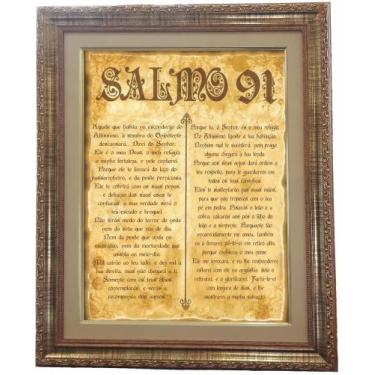 Imagem de Quadro do Salmo 91, Mod. 01, Tam. 53X43cm. Angelus