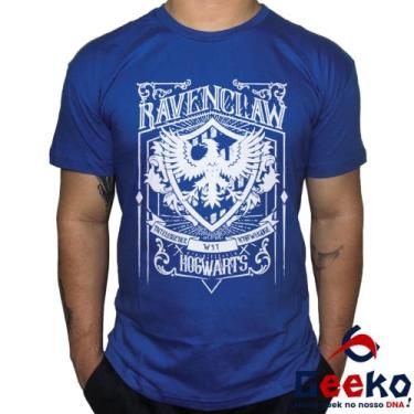 Imagem de Camiseta Corvinal 100% Algodão Hogwarts Harry Potter Ravenclaw Geeko S
