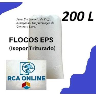 Imagem de Kit Com 2 Flocos De Isopor 100l Para Puffs - Almofadas - RCAISOPOR