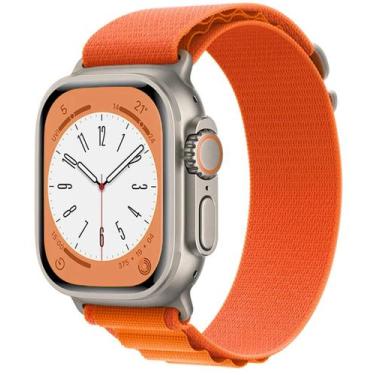 Imagem de Pulseira de Nylon com Presilha para iWatch 38mm / 40mm / 41mm - Laranj