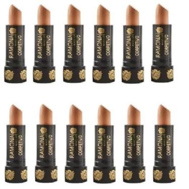 Imagem de Kit 12 Corretivo Bastão Cor 02 Médio 3,8gr - Ramona Make Up