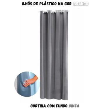 Imagem de Cortina Blackout para Sala ou Quarto PVC (plástico) UMA FOLHA Rústica 
