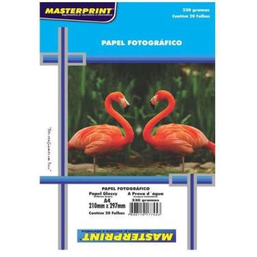 Imagem de Papel fotográfico 20 fls 230g Masterprint