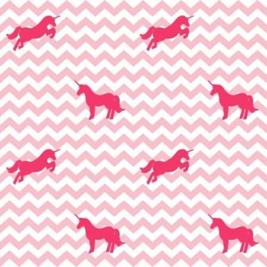 Imagem de Papel de Parede Chevron Unicórnio - QCola, 0,60 x 3,00 metros