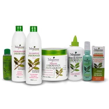 Imagem de Kit Jaborandi Controle De Queda Capilar 7 Produtos Maycrene