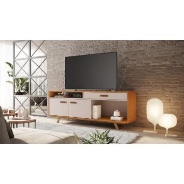 Imagem de Rack Sala Impar TV até 65 Polegadas c/ 1 Gaveta 2 Portas - JCM Movelar