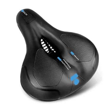 Imagem de Selim Vazado Anatômico Gel Conforto Bike MTB Fita Refletiva Wbcom