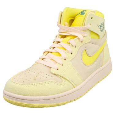 Imagem de Tênis feminino Air Jordan 1 Zoom CMFT 2 (DV1305-206, Cacao Wow/Preto/Hyper Pink/Picante Red), Tom de citron/amarelo dinâmico, 38