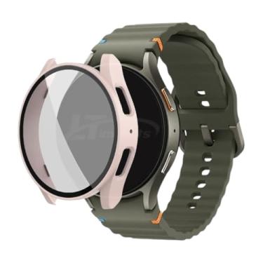 Imagem de Capa Rígida com Pelicula de Vidro Integrada LTimports compativel com Galaxy Watch 7 44mm Sm-L310 Bt e Sm-L315 Lte (LT-Rose)