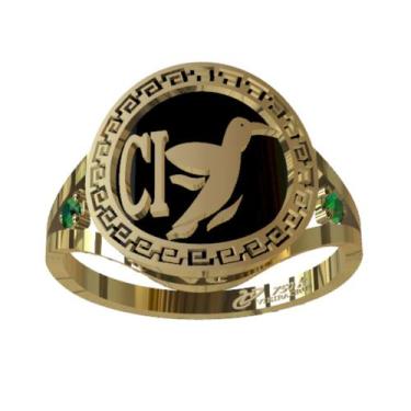 Imagem de Anel de Formatura Corretor de Imóveis em Ouro 18K - Vieira Cruz Joias,