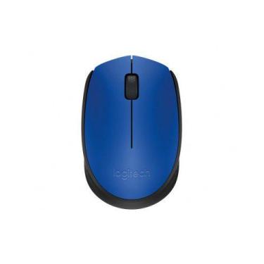 Imagem de Mouse Optico sem Fio M170 AZUL Logitech - Blister - Hinor, Azul