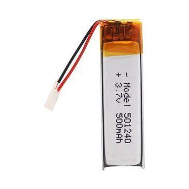 Imagem de Bateria 501240 C/ 500mah 5mmx12mmx40mm 2 Fios 3,7v  - KMIG