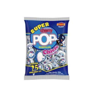 Imagem de Pirulito Super Cherry Framboeza Azul 750G - SIMAS INDUSTRIAL