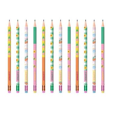 Imagem de Lápis Preto Grafite HB Com Borracha Leo&Leo Estampado Divertido Decora