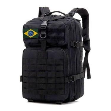 Imagem de Mochila Militar Tática Masculina Feminina Grande 50 Litros - GN, Preto