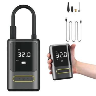 Imagem de Mini Compressor De Ar Digital Portátil Recarregável Usb Bico - prime
