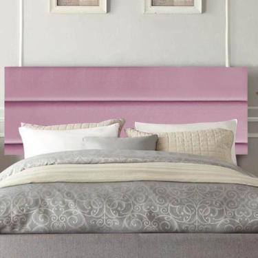 Imagem de Painel Estofada Turim 90 cm Solteiro Quarto para Cama Box Suede Rosa B