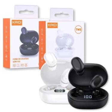 Imagem de Fone de ouvido sem fio tws kaidi KD 7101 - Kd-7101, preto 