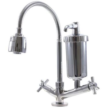 Imagem de Torneira Gourmet Com Filtro de Pia Mesa Bancada C-34 1/4 Volta - Reino