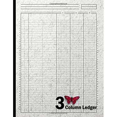 Imagem de Three Column Ledger: 3 Column Ledger Notepad, 3 Column Columnar Pad, 3 Column Accounting Ledger Notebook, 120, Size 8.5"X11"(Volume-3)