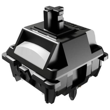 Imagem de DRAOZA Interruptores de teclado GATERON GATERON, POM completo pré-lubrificado 48gf linear RGB LED 5 pinos 22 mm interruptores de chave de mola de dois estágios para teclado mecânico MX (90 peças)