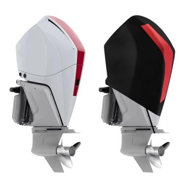 Imagem de KEMIMOTO Capa de motor de popa 600D resistente à prova d'água para motor de popa Mercury compatível com Mercury 175HP, 200HP, 225HP, 175PRO XS - 4 STR V6 3.4L 2018-2023