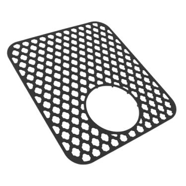 Imagem de Tapete de Pia de Cozinha de Silicone, Tapete de Pia, Resistente Ao Calor para Fundo da Pia de Aço Inoxidável da Fazenda, Uso Versátil, Fácil de Usar (Preto)