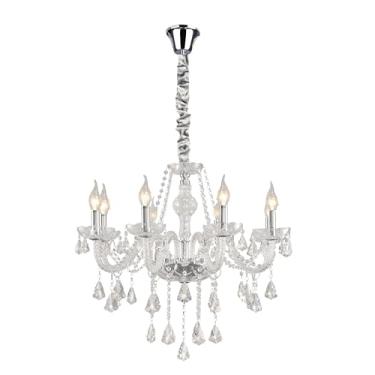 Imagem de LUSTRE CRISTAL CANDELABRO 6 BRAÇOS TRANSPARENTE