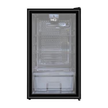 Imagem de Frigobar Expositor Vertical HQ Vidro Duplo 95 Litros Preto HQ-95FBPV