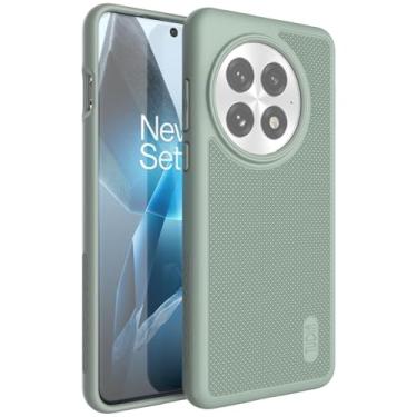 Imagem de TUDIA Capa MergeGrip para OnePlus 13 5G (2025) - [Teste de queda de grau militar] Capa de telefone fina resistente à prova de choque de camada dupla - lírio verde