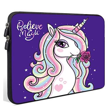 Imagem de XMBFZ Bolsa para laptop de 11,6 a 12,5 polegadas de neoprene, bolsa de transporte para notebook, capa para Chromebook, Ultrabook, capa para tablet Apple MacBook Air, HP, Dell, Lenovo, Asus, Samsung