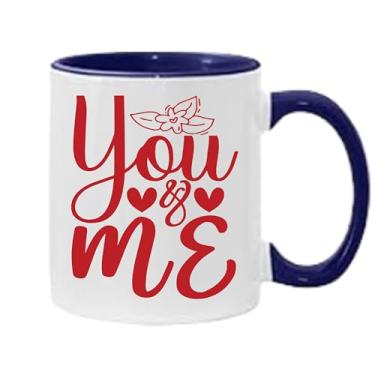 Imagem de SpreadPassion Caneca de café You And Me, presente para namorado e namorada, ideia de presente de dia dos namorados, presente para marido e esposa, ideia de presente de aniversário do dia dos namorados