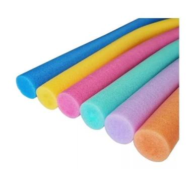 Imagem de Boia Espaguete Flutuador Macarrão Tarugo P/ Piscina Sem Furo Kit C/8 B