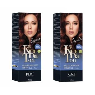 Imagem de Kit 2 Keraton Tonalizante Banho De Brilho Canela - Kert
