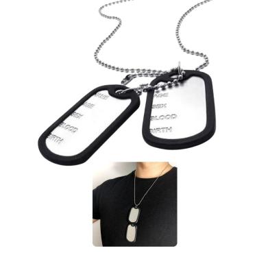Imagem de Cordão Placa Identificação 60Cm Exército Dog Targ