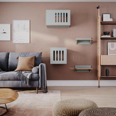 Imagem de Toca de Parede para Gatos Frédy Frente Grade A 44cm x C 70cm x P 38cm 