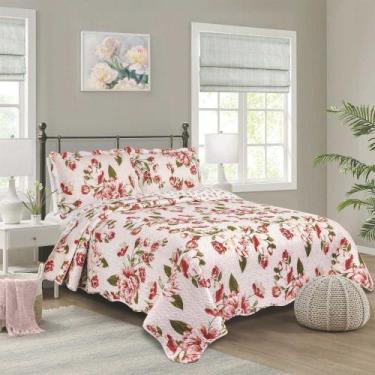 Imagem de Kit Colcha Cobre Leito Estampa Variada Quarto de Casal Queen - EMPÓRIO