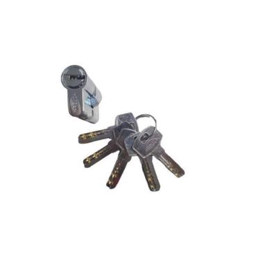 Imagem de Fechadura Rolete Alta Segurança 4410 Escovado Cilindro 08 Cm