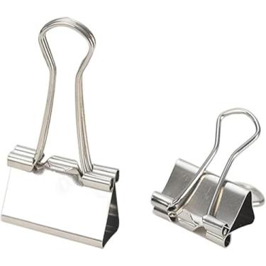 Imagem de Clipes de pasta de 100 unidades, clipe de cauda longa prateada, papelaria de aço inoxidável para escritório, grampos de pasta de papel de 25 mm, clipe de documento fotográfico, clipe de dado