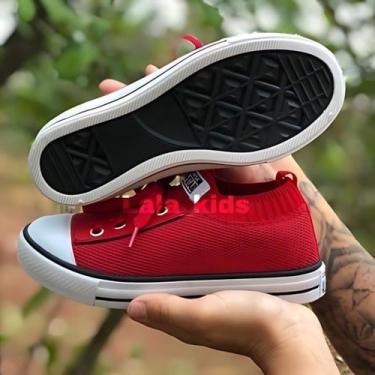 Imagem de Tênis Meia Infantil Confortável Colegial Menino Menina Branco - Malays