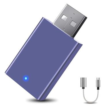 Imagem de deerdance Adaptador CarPlay sem fio, dispositivo de espelhamento de tela de exibição de carro (DDCP1-roxo)