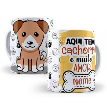 Imagem de Caneca de Cerâmica Personalizada 325ml Amor Pelos Animais - Mecolour