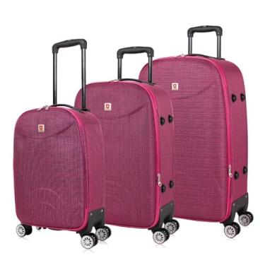 Imagem de Kit Mala de viagem pink Pmg Sion Swiss Move