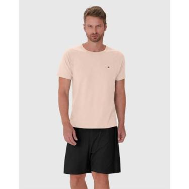 Imagem de Pijama Masculino Manga Curta Algodão Malwee Ref. 122448, Bege, G