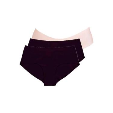 Imagem de Kit com 3 Calcinhas Biquíni Hope 38800 Colorido, Preto, M