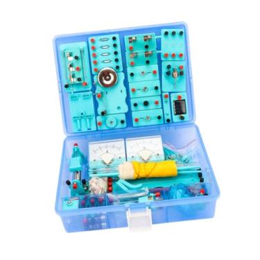 Imagem de YIJU Conjunto de experimentos de circuito de eletricidade, ensino de eletromagnetismo de física, kits de partida de ensino de criatividade para a sala de