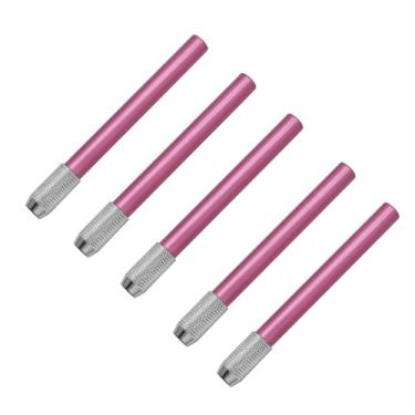 Imagem de 5 extensores de lápis, alongador de lápis, cor de alumínio, extensor de lápis